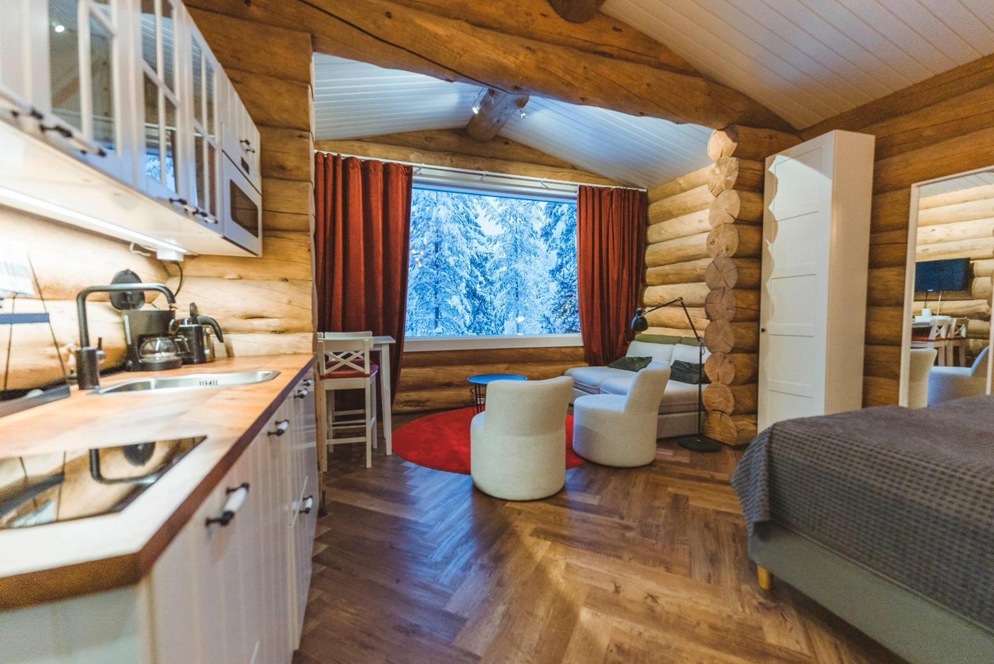 Cozy Log Cabin By Invisible Forest Lodge Rovaniemi Exteriör bild