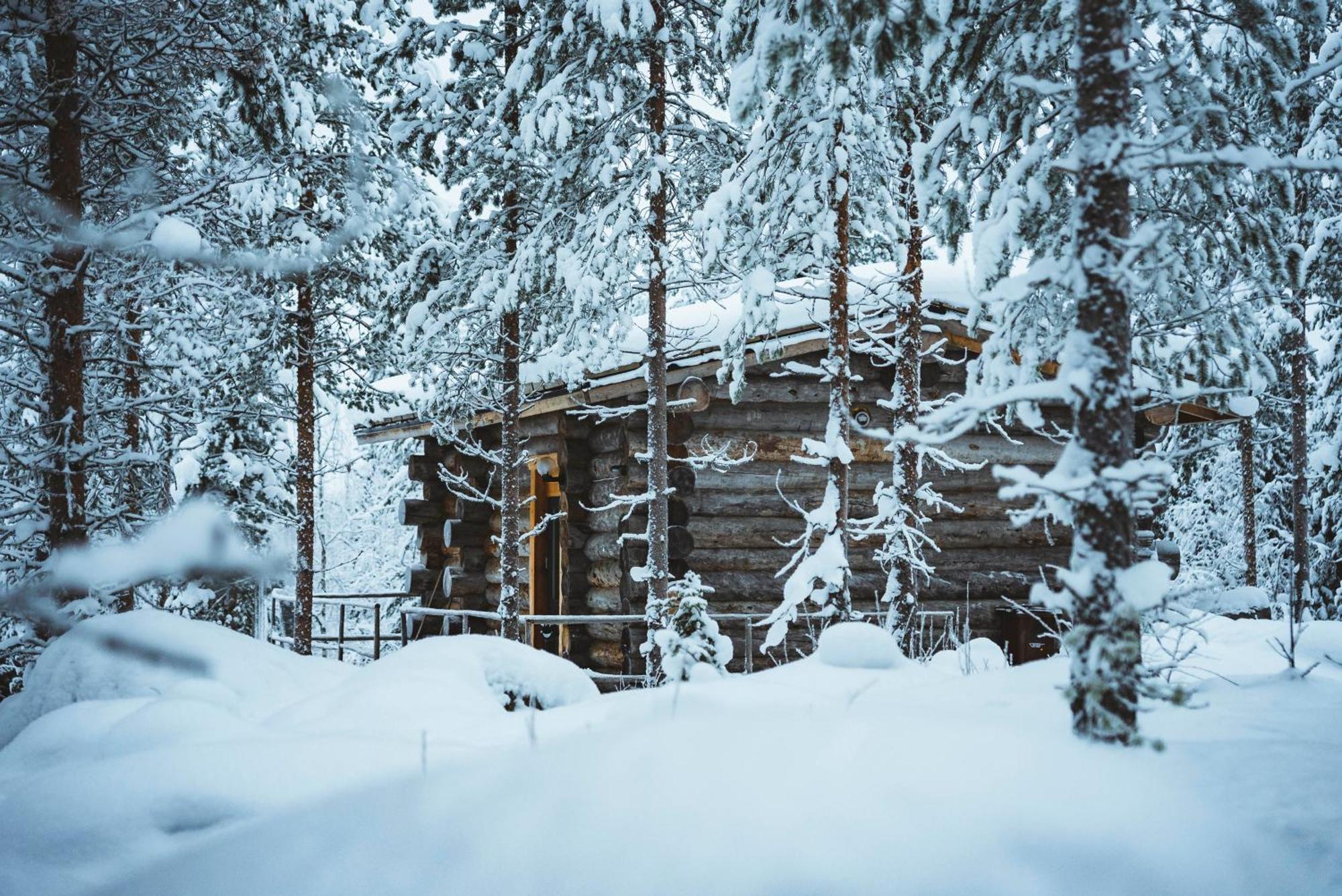 Cozy Log Cabin By Invisible Forest Lodge Rovaniemi Exteriör bild